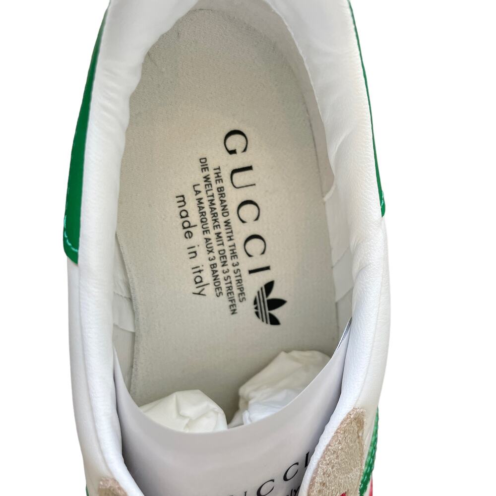 Adidas x Gucci Wedge Gazelle Platform Sneakers in White Leather US 11 IT 41 NEW - Picture 9 of 15